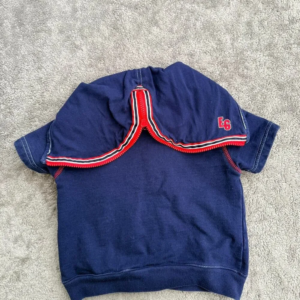Y2k Sesame Street Elmo Gear hoodie short sleeve